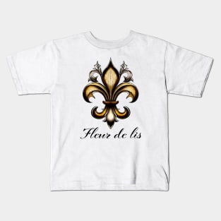 Fleur De Lis Kids T-Shirt